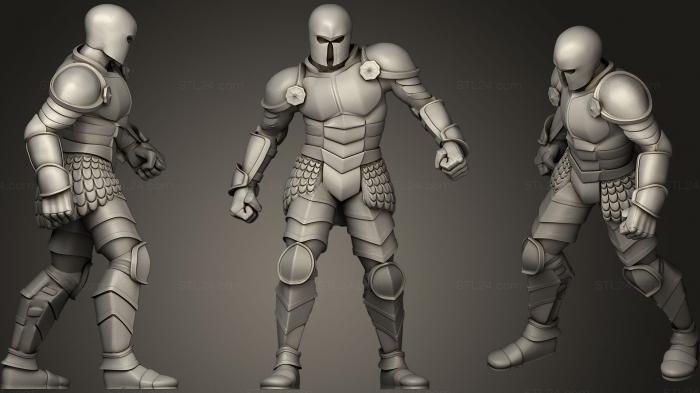 Figurines heroes, monsters and demons (Basic Knight2, STKM_0659) 3D models for cnc